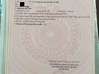 Bán đất tại xã phước bình, long thành, đồng nai, 10 triệu/m2, 154m2, view đẹp hot