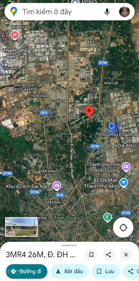 Bán lô đất 10x50, thổ cư 300m2 mặt tiền đường nhựa ba lăn xi thông dài.  0934 823 ***