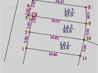 Lô đất f0 duy nhất võng xuyên  84m² sát trường cấp 3, giá đầu tư siêu hời!