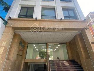 Cho thuê nhà khu phân lô ngõ trung kính, 80m2 * 7 tầng 1 hầm nhà mới toanh thang máy full điều hòa