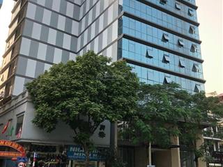 Cho thuê nhà lô góc trần thái tông, cầu giấy, 200m2, 7t, 1h, mt 28m nhà mới 100% pccc. giá 150tr/th