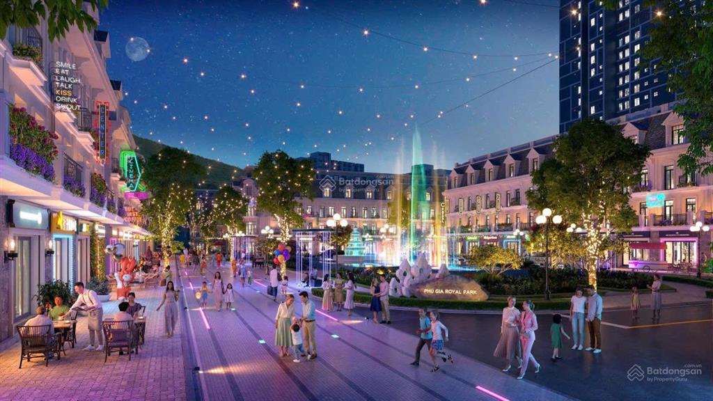 1.2 tỷ (20%) mua shophouse trung tâm quy nhơn phú gia royal park. miễn lãi gốc trong 18 tháng
