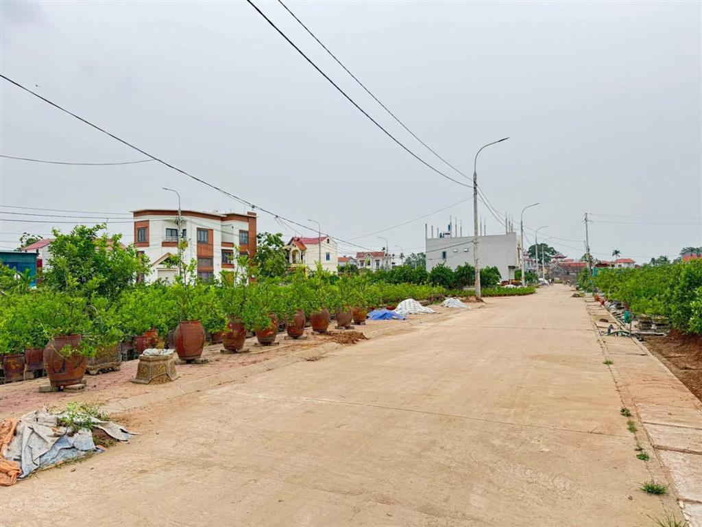 96 m2 đất mặt tiền rộng 7 m tại đấu giá hoàng trạch mễ sở hưng yên sát vành đai 4, đường thông 7m