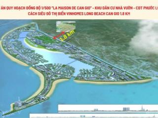 Chính chủ bán biệt thự cần giờ diện tích 300m2 đối diện công viên nội khu giá 35tr/m2