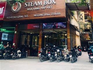Cho thuê mặt bằng mặt phố giảng võ, phố ăn uống. diện tích 350m2, mặt tiền 10m