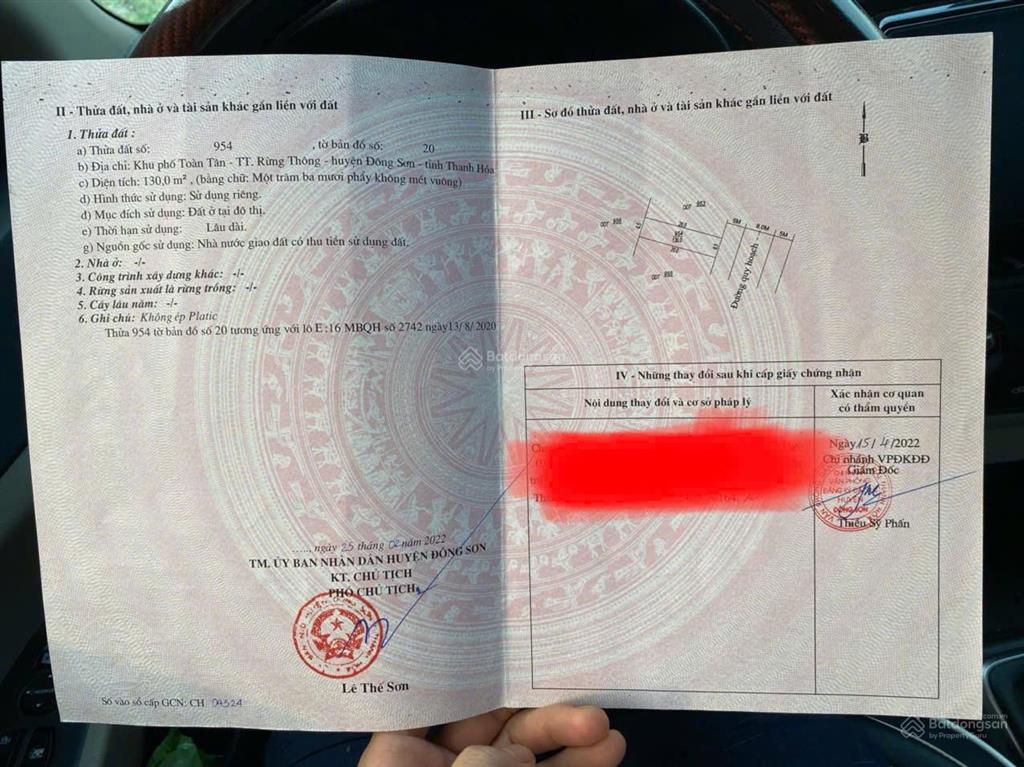 Đất nền tt rừng thông cách ql 45 30m, mt 6.5m.  0949 716 ***