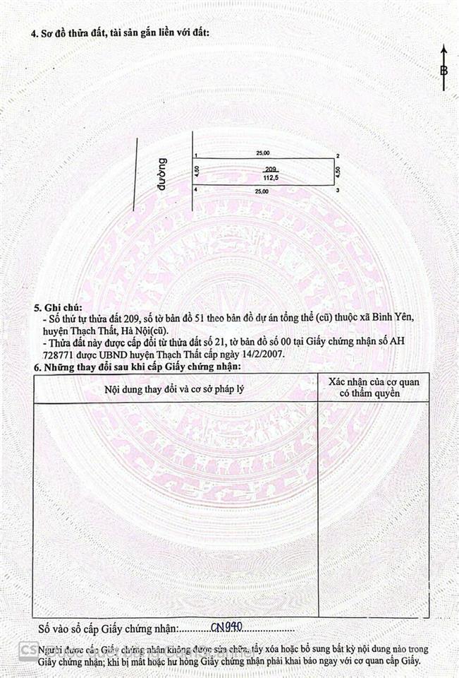 Chính chủ cần bán đất gần đại học fpt hòa lạc