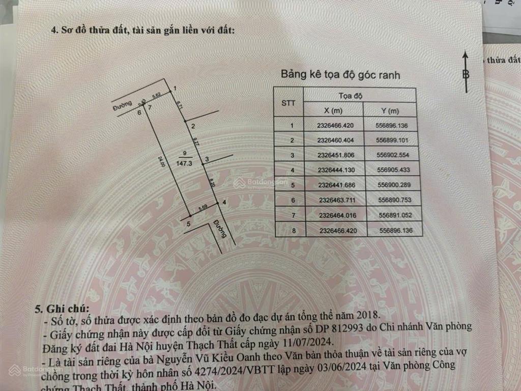 Chính chủ cần bán đất gần khu công nghệ cao