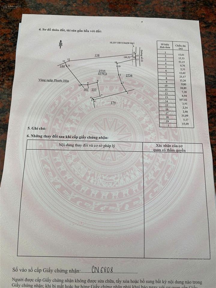 Bán lô đất 5000m2 chơn thành, đồng nai giá 1 tỷ