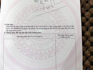 Bán đất mặt phố phú diễn từ liêm 65m2 lô góc ô tô kinh doanh sầm uất giá 14 tỷ.