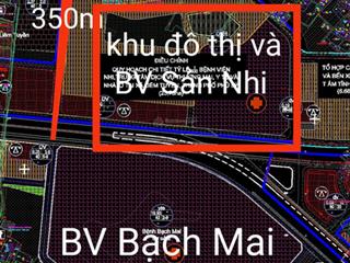 Chính chủ gửi bán lô áp góc đấu giá đối diện bv bạch mai 90m mt 4.5m giá chỉ hơn 2 tỷ  0355 355 ***