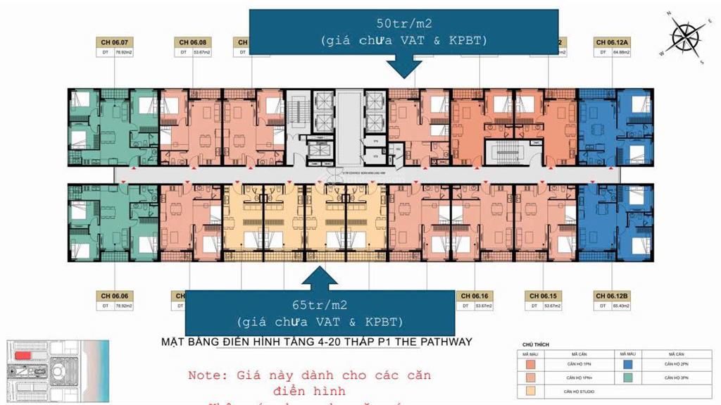 Cần ra nhanh căn hộ 1pn + 1 tầng đẹp dự án the pathway sầm sơn  thanh hóa
