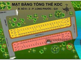 Bán đất nền kdc đường số 8, phường long phước, tp thủ đức (q9) sổ hồng riêng, xây tự do