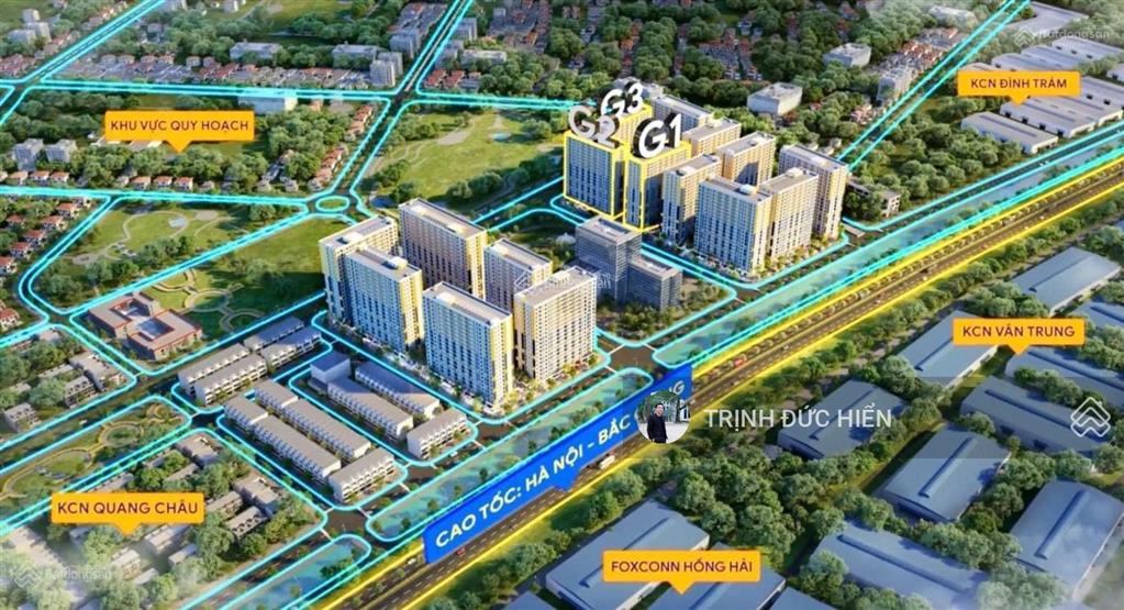 Evergreen việt yên bắc giang, bán căn hộ tòa thương mại, studio,1,2 phòng ngủ giá chỉ 1.x tỷ