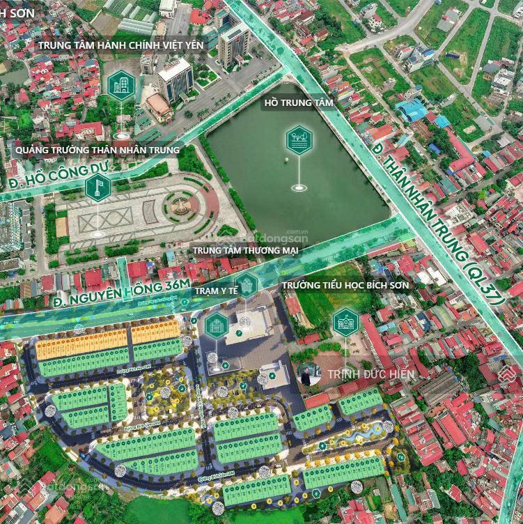 Bán các lô đất liền kề, shophouse tại kdt bích sơn central point giá chủ đầu tư, chiết khấu cao