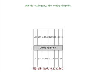Siêu đất mặt tiền quốc lộ 22 ngang 35m