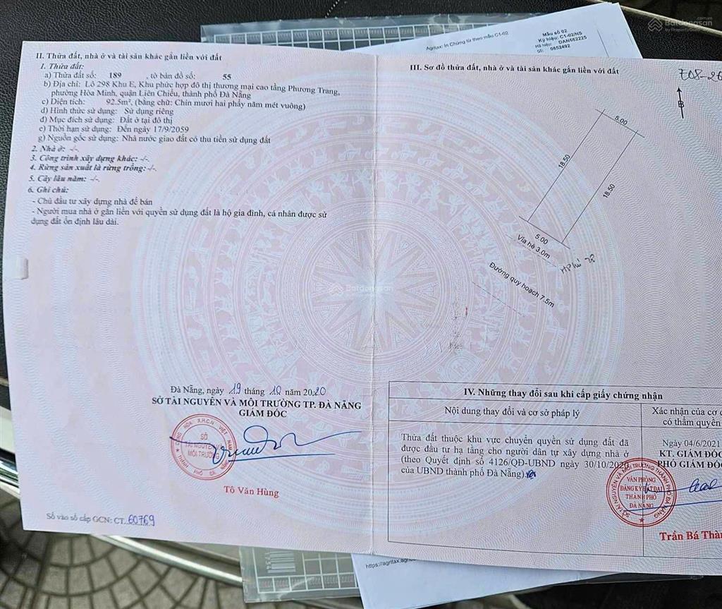 Bán lô đất hoà phú 28  khu e8 kim long  đà nẵng