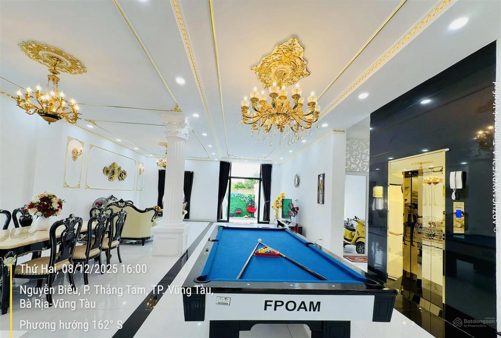Bán biệt thự gần biển bãi sau vũng tàu 355m² xây 3 tầng hồ bơi sân vườn siêu cao cấp, giá 65 tỷ tl