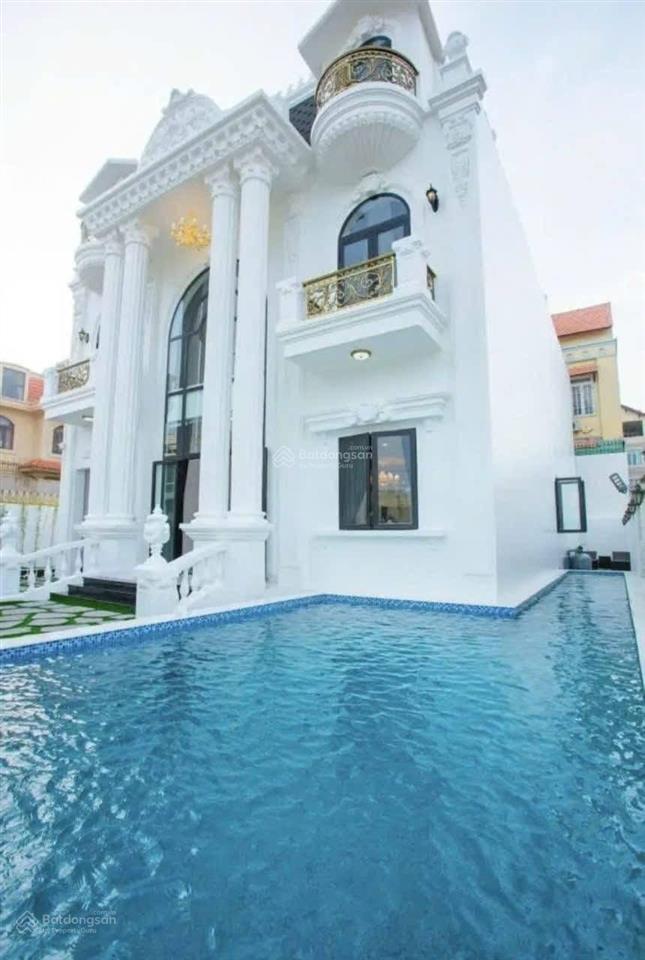 Bán biệt thự gần biển bãi sau vũng tàu 355m2 xây 3tầng hồ bơi sân vườn siêu cao cấp, giá 65 tỷ tl