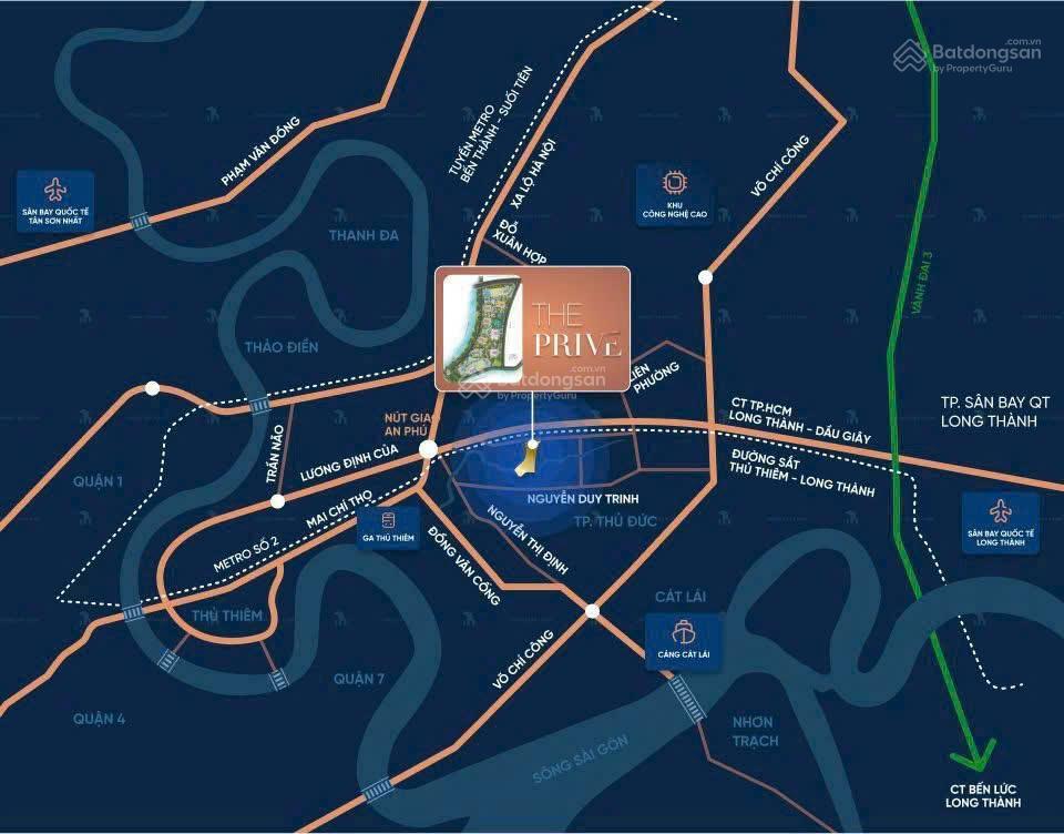 The privé  với mức giá ưu đãi từ 103 triệu/m2, ngắm trọn sông sg. htls 24th, ân hạn gốc 5 năm