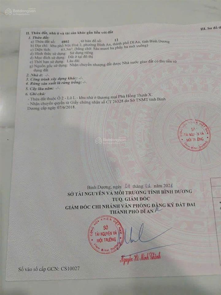 Giá bán đất nền phú hồng thịnh 10, tháng 5 2026