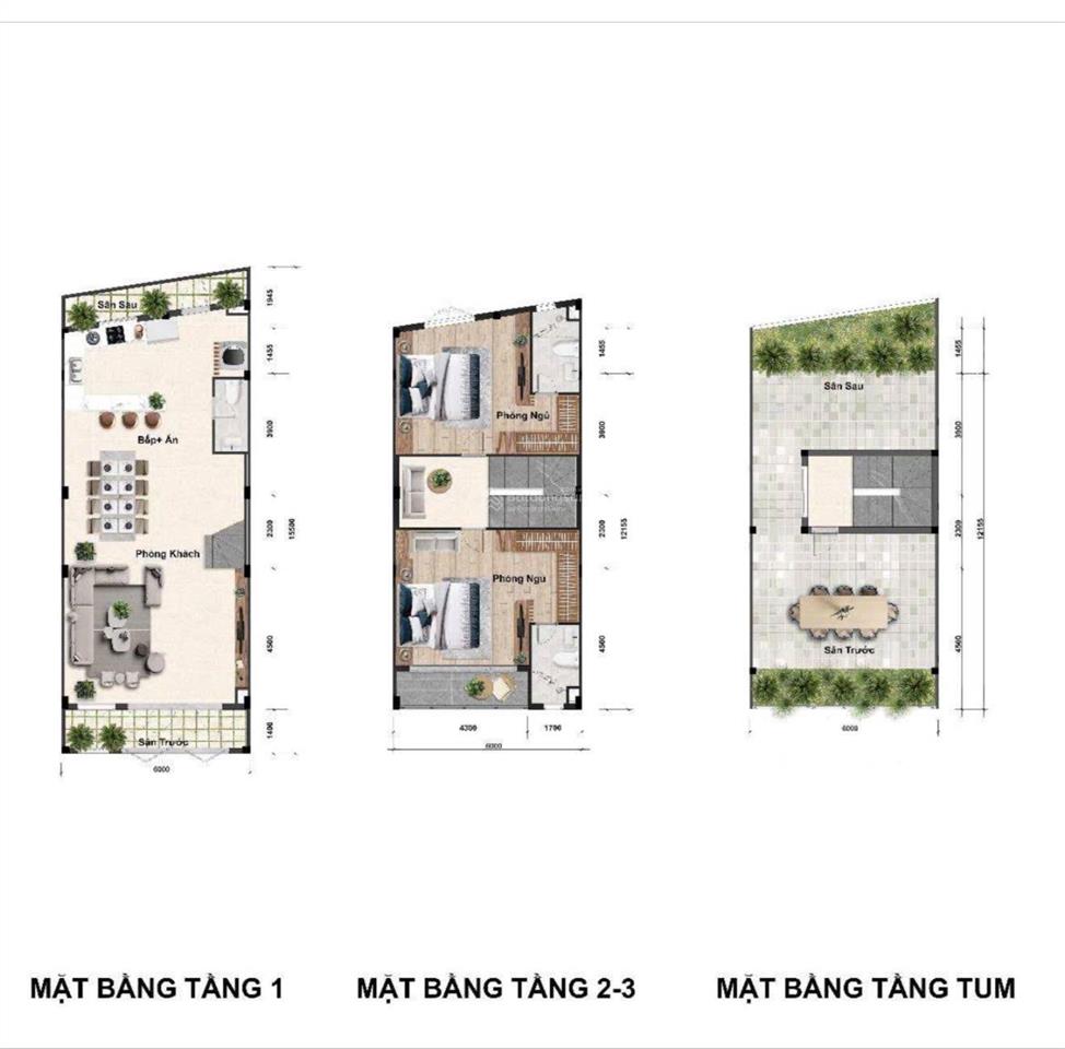 Nhà phố ngay chung cư hoàng nam bình thung 237.8m2 sàn xây dựng 4 tầng