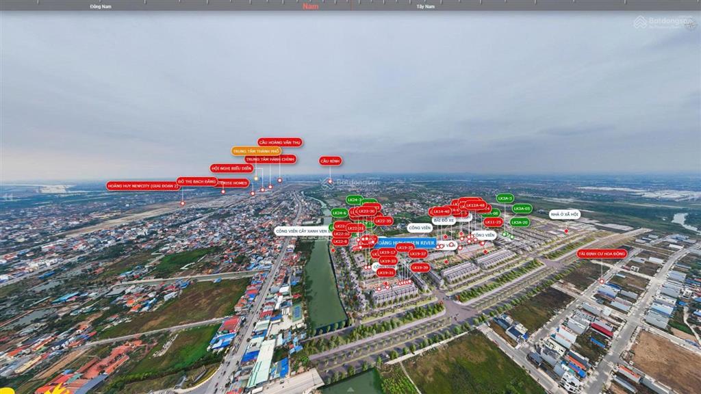 Khu nhà ở xã hội thuộc dự án khu đô thị mới hoàng huy green river thuộc phường thủy nguyên