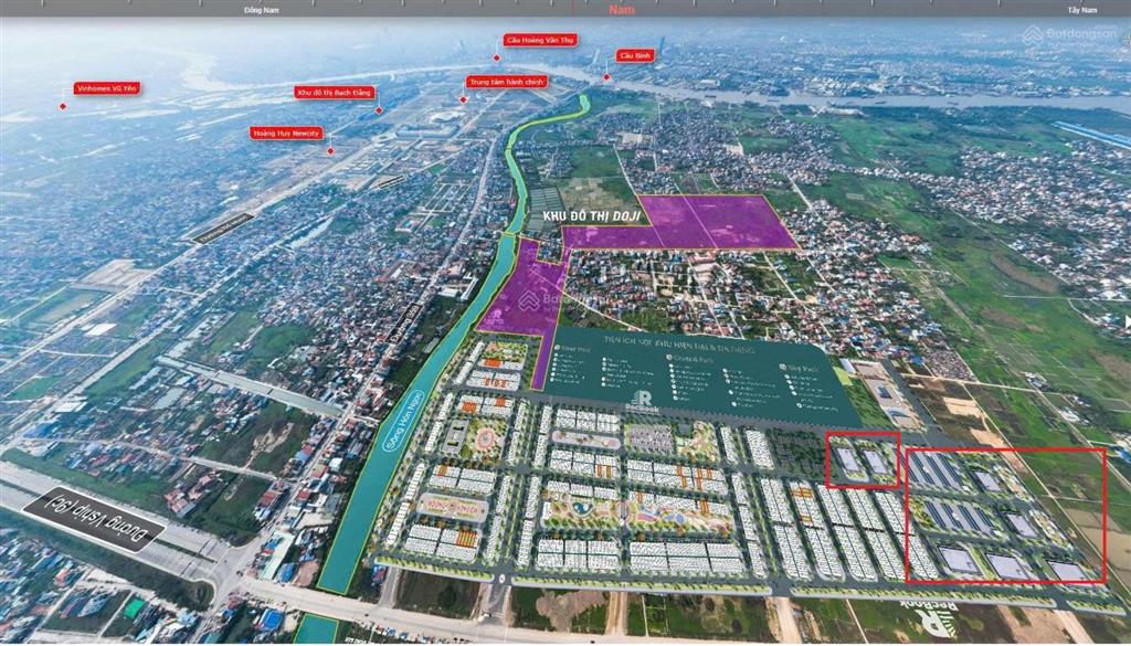 Khu nhà ở xã hội thuộc dự án khu đô thị mới hoàng huy green river thuộc phường thủy nguyên