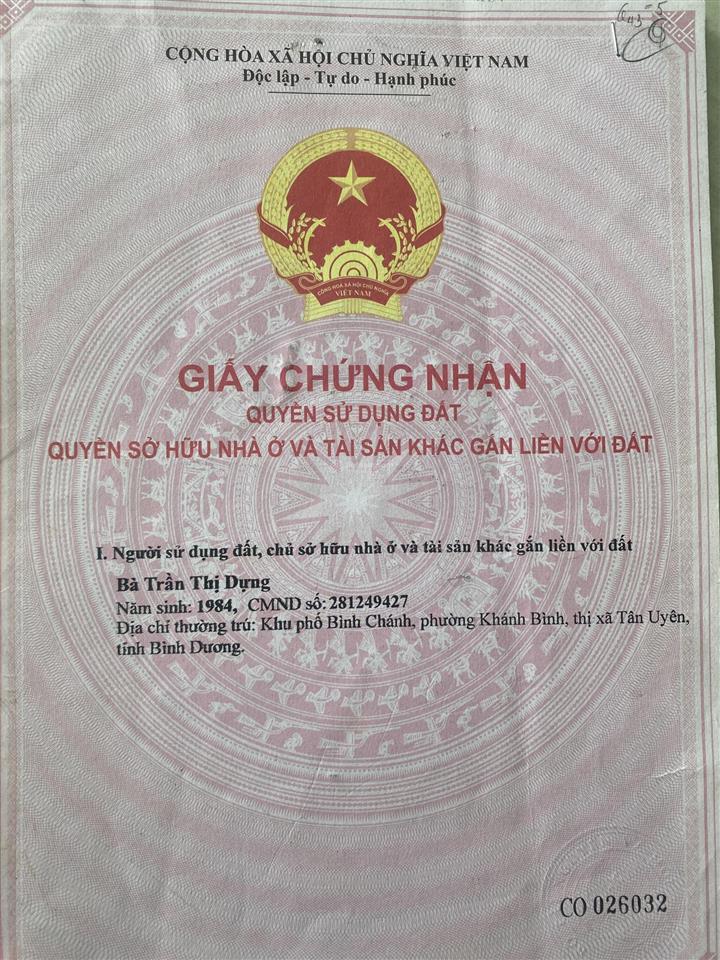 Cần bán đất tại đường uyên hưng 25, phường tân uyên, bình dương, giá 5,3 tỷ ~ 6,7 tr/m2