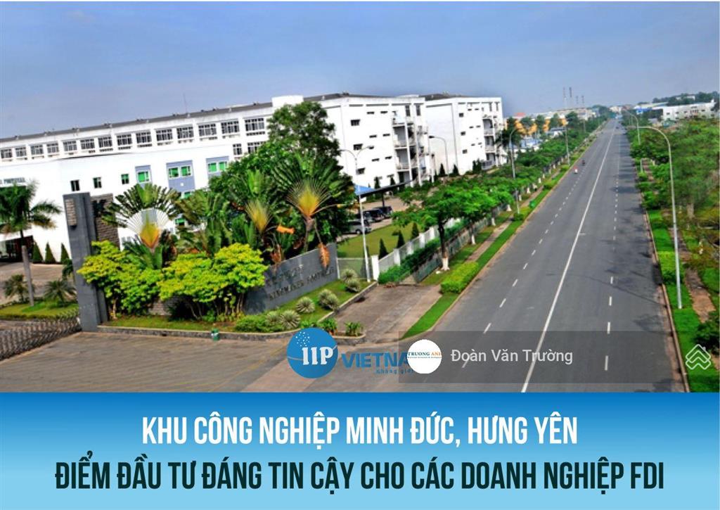 Bán đất xd nhà máy tại kcn minh đức  xã mỹ hào. diện tích 1ha. giá 3 tr/m2