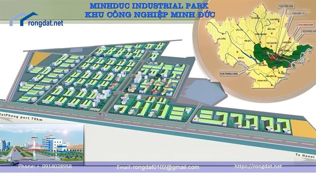 Bán đất xd nhà máy tại kcn minh đức  xã mỹ hào. diện tích 1ha. giá 3 tr/m2