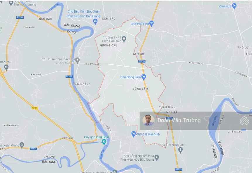 Bán đất kcn châu minh  bắc lý  hương lâm, huyện hiệp hoà, bắc giang. dt 0,7ha