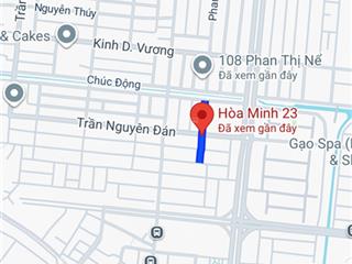 Bán đất hòa minh 23 gần trần nguyên đán. bên trung tâm hành chính liên chiểu