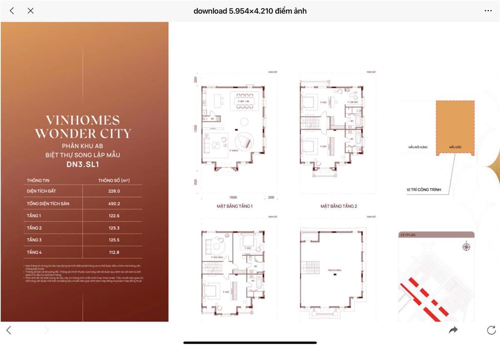 Bán gấp song lập 228m2 giá cả nhà và đất 38 tỷ