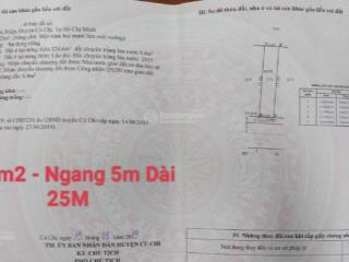 Bán lô đất nằm 1 sẹc ql 22 xã phước hiệp củ chi , 125m2 giá 950 triệu, đất thổ cư, sổ riêng