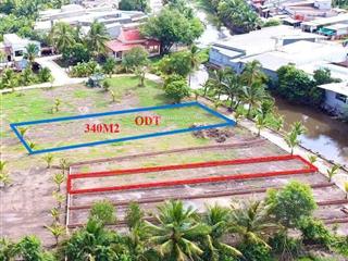 Đất mặt tiền view kênh k.p an tịnh thị xã trảng bàng , 340m2 giá 750tr, có sẵn thổ , sổ riêng
