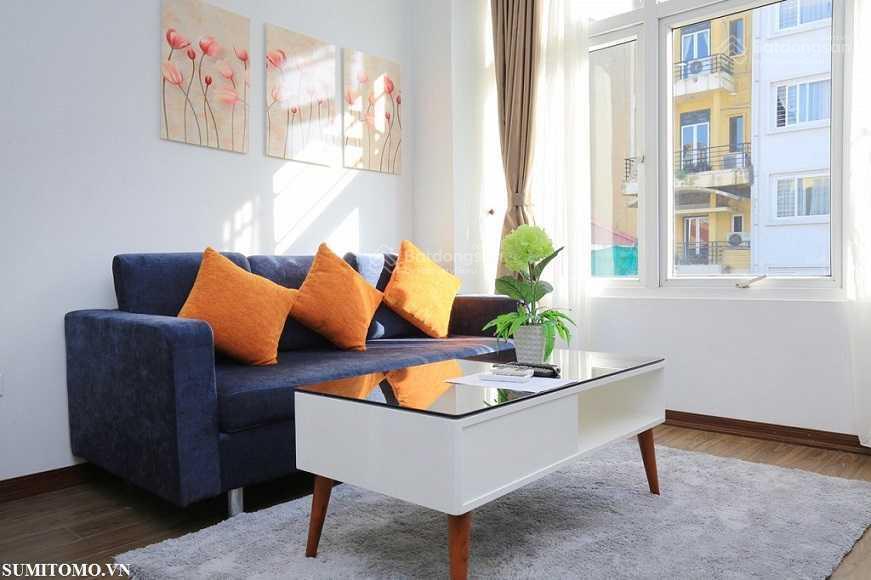 Căn hộ 1 ngủ cho thuê phố linh lang, view đẹp, nội thất mới, gần lotte