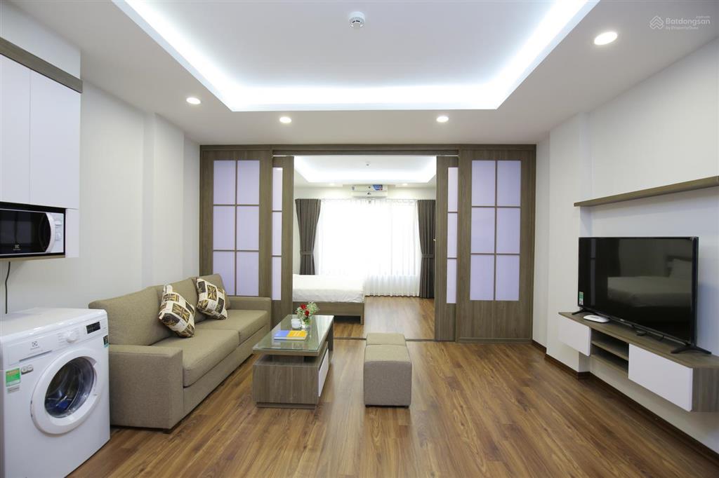 Tòa nhà cho thuê căn hộ dịch vụ 1 ngủ 55m2 tại đào tấn gần lotte. 0909 632 ***