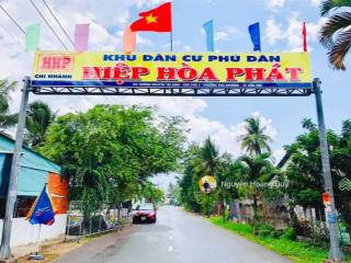 Giá sốc 480 triệu  đất nền nguyễn thị định, bến tre  dt 120m2, kdc hoà hiệp phát, sổ riêng