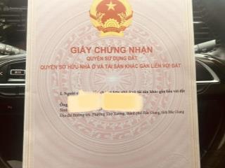 Bán lô đất chính chủ đường trần khát chân, thành phố bắc giang (bắc ninh mới)
