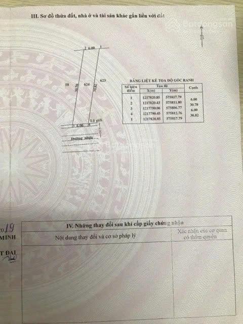 Chính chủ cần bán lô đất 179m2 giá 1tỷ2 đường tỉnh lộ 7 xã phước thạnh củ chi cách quốc lộ 22 800m