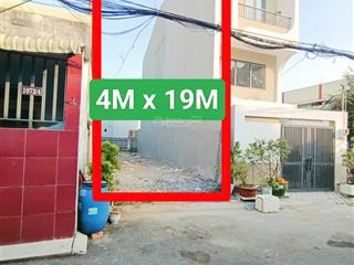 Lô đất bao giá tốt (4x19m)  hxh đường kha vạn cân  gần chợ thủ đức  kết nối phạm văn đồng