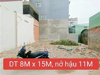 Lô đất kha vạn cân giao phạm văn đồng  dt 8x15m gần trường cđ công nghệ tphcm