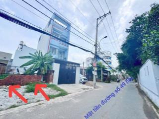 2 lô đất mặt tiền đường 49, hbc  dt 5x21m  đc xây 5 tầng