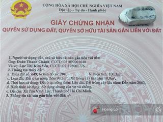 Bán 4 nền đất ngay chợ an hạ, cầu xáng tỉnh lộ 10 gần bách hoá xanh.
dt 521m 105m2 hẻm 6m 2.49ty