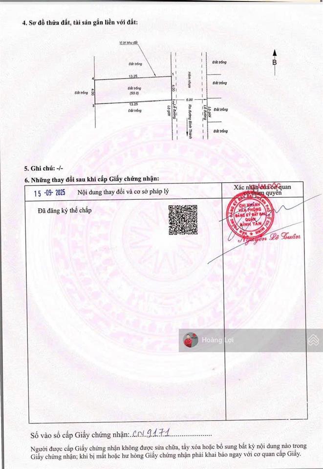 Bán lô đất 399/12/25 bình thành, p. bình tân, sát khu dân cư q5 đường nguyễn thị tú, 4x 14m 3.2tỷ