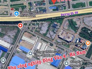 Bán nhanh lô đất hướng nam view tttm ngay sát đường ql 38, đối diện là kcn đồng văn 4