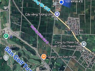 Bán mảnh đất thổ cư 165 m2 ngay gần sân golf brg tượng lĩnh , mặt tiền rộng 8m ,nằm ở trung tâm xa