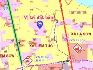 Cần bán mảnh đất 364 m2 , mặt tiền 13,6 m gần 2 ccn thanh liêm !