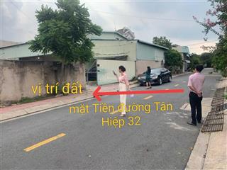 Chính chủ gửi bán đất 5 x 35m mặt tiền đường tân hiệp 32, gần ubx tân hiệp hóc môn